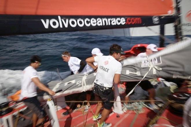 Horace and Wolf one year on. What a difference a year makes... - Volvo Ocean Race 2015 © Dongfeng Race Team